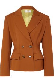 Double-breasted crepe blazer at Net A Porter