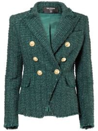 Double breasted tweed jacket - Balmain - Women Luisaviaroma at Luisaviaroma