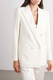 Double-breasted wool-twill blazer at Net a Porter