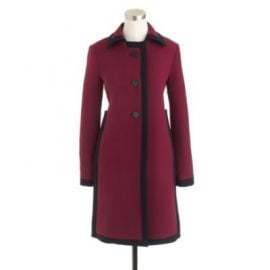 Double-cloth tipped coat at J. Crew