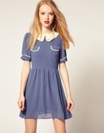 Double collar dress at ASOS at Asos