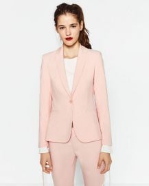 Double crepe blazer at Zara