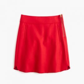 Double-serge Wool Mini Skirt by J. Crew at J. Crew