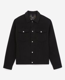 Double-sided wool jacket with black pockets The Kooples - US at The Kooples