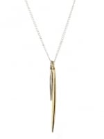 Double spike necklace by Peggy Li at Peggy Li