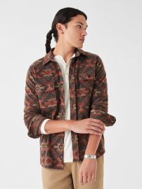 Doug Good Feather Legend Sweater Shirt - Western Range Shadow Faherty Brand at Faherty