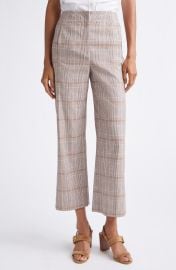 Dova High Waist Glen Check Ankle Pants at Nordstrom