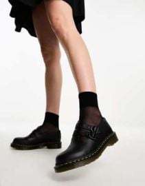 Dr Martens 8065 Mary Jane shoes in black leather at ASOS
