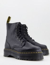 Dr Martens jadon Pisa 8-eye platform boots in black at ASOS