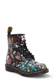 DrMartens 1460 Pascal Floral Mash Up Lace-Up Boot Size 6Us at Nordstrom