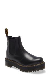 DrMartens 2976 Quad Platform Chelsea Boot in Black at Nordstrom