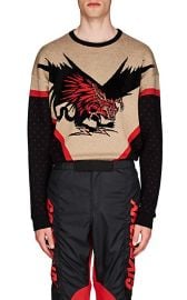 Dragon-Motif Wool-Blend Sweater at Barneys