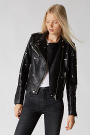 Dragonfly Vegan Leather Jacket at BlankNYC