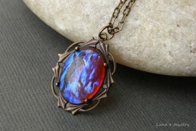 Dragons Blood Amulet Necklace at Etsy