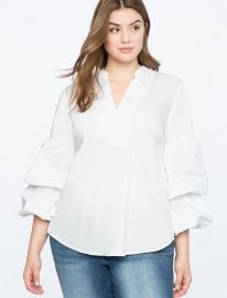 Dramatic Puff Sleeve Top at Eloquii