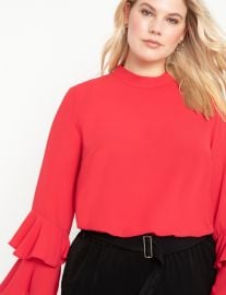 Dramatic Sleeve Top at Eloquii