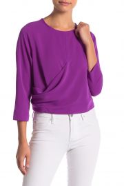 Drape Long Sleeve Blouse at Nordstrom Rack