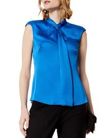 Draped Cap Sleeve Top by Karen Millen at Bloomingdales