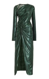 Draped Coated-Jersey Midi Dress By Lapointe at Moda Operandi