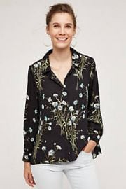 Draped Flora Buttondown at Anthropologie