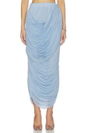 Draped Midi Skirt at Revolve