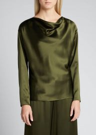 Draped Silk Blouse by Adam Lippes at Bergdorf Goodman