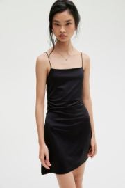 Draped Slip Dress - Black - Ladies HampM US at H&M