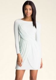 Draped Tulip Overlay dress at Bebe