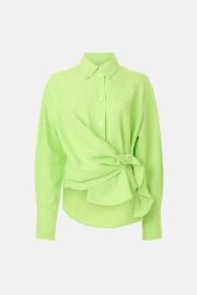 Draped Twisted Shirt by JW Anderson Rent the Runway at Rent the Runway