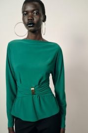 Draped Waist Top at Zara
