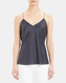 Draped back slip top at Theory