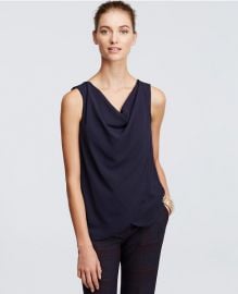 Draped cowl neck top at Ann Taylor