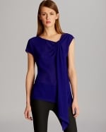 Draped croc top by Karen Millen at Bloomingdales