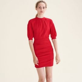 Draped dual-material dress by Maje at Maje