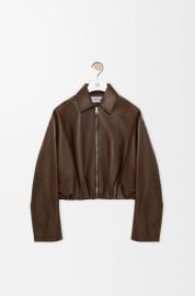 Draped jacket in nappa lambskin Brown - LOEWE USA Official Website at Loewe
