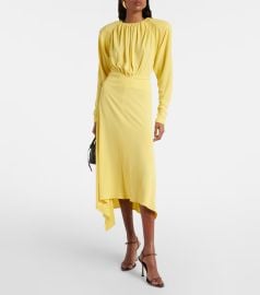 Draped jersey midi dress at Mytheresa
