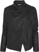 Draped leather jacket by Vince at The Outnet