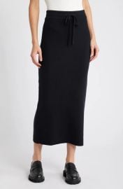 Drawstring Cotton Blend Sweater Skirt at Nordstrom