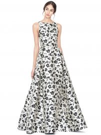 Drea A-Line pleated Gown at Alice + Olivia