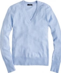 Dream V Neck Sweater in blue at J. Crew