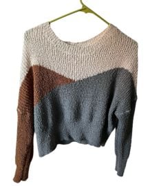 Dreamers by Debut Colorblock Sweater at Walmart