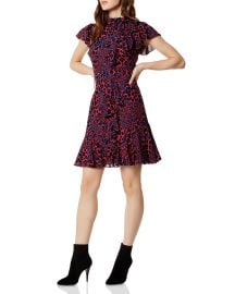 Dress: Ruffled Leopard Print Dress by Karen Millen at Bloomingdales