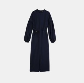 Dress Navy - Popelin Longchamp US at Longchamp