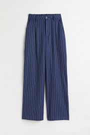 Dress Pants - Dark bluepinstriped at H&M