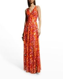 Dress The Population Ariyah Floral Sequin A-Line Gown at Neiman Marcus