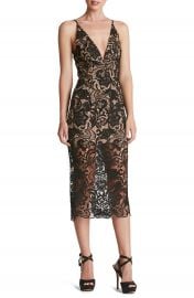 Dress the Population  Marie  Lace Midi Dress at Nordstrom