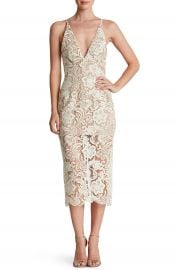 Dress the Population  Marie  Lace Midi Dress at Nordstrom