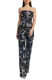 Dress the Population Andy Sequin Strapless Jumpsuit at Nordstrom