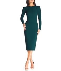 Dress the Population Nadia Long Sleeve Scoop Back Midi Dress at Dillards