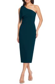 Dress the Population Tiffany One-Shoulder Midi Dress at Nordstrom